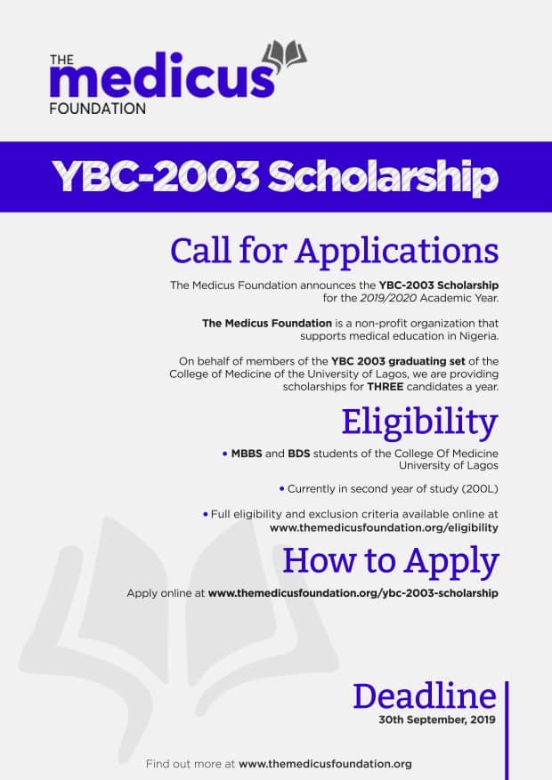 YBC 2003 Scholarship Award